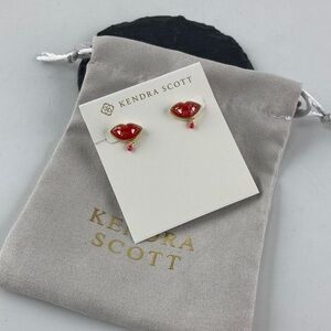 Kendra Scott Kids' Red and Gold Earrings
